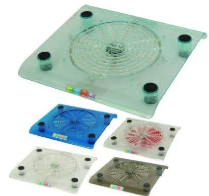 Acrylic Notebook Cooling Pad with LED Fan