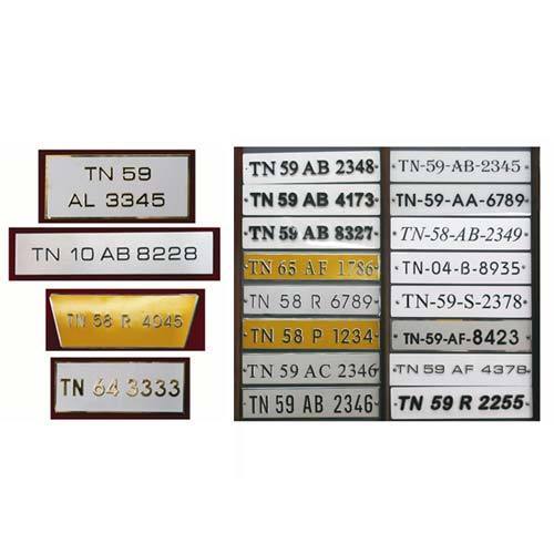 Number Plates