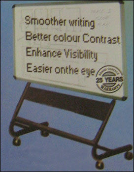 White Board With A Trolley Type Stand