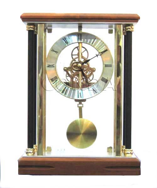 Wooden Skeleton Clock