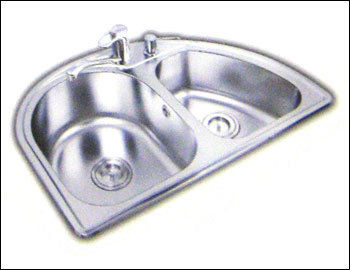 DOUBLE BOWL CURVED SHAPE SINK