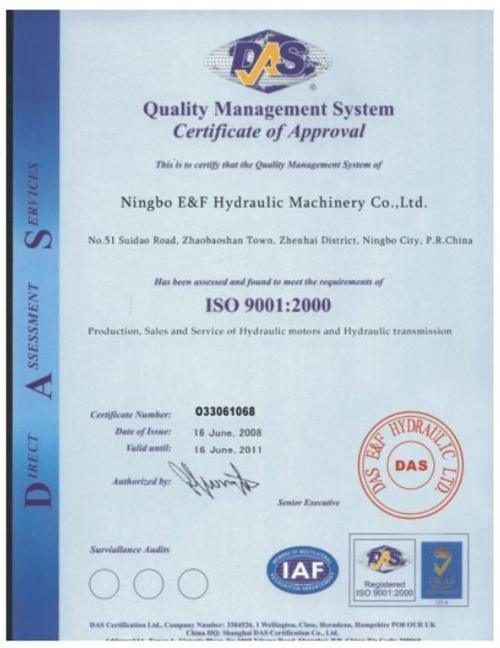 ISO9001:2000 CERTIFICATION SERVICES