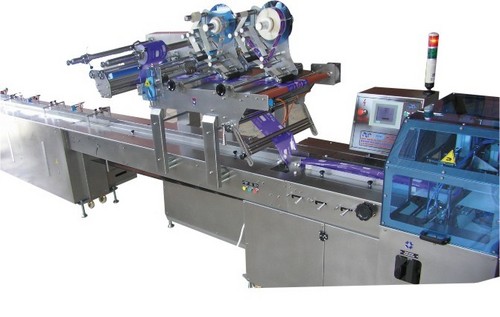 STAINLESS STEEL WITH 5 SERVO MOTION CONTROL WET WIPES PACKAGING MACHINE