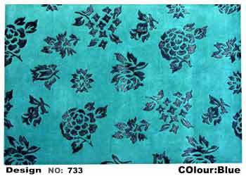 BLUE COLOR SILK TOUCH CARPETS