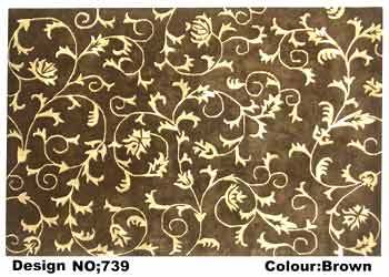 BROWN COLOR SILK TOUCH CARPETS