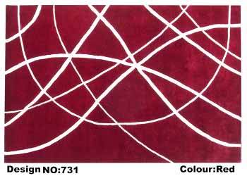 RED COLOR SILK TOUCH CARPETS