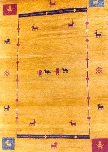 Embroidered Gabbeh Carpet