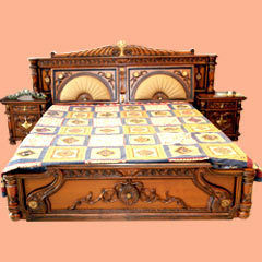 Hand Carved Double Bed