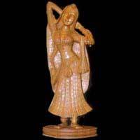 SANDAL WOOD LADY SCULPTURE