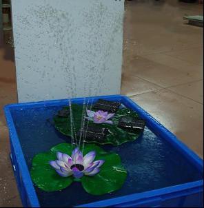 Lotus Shape Solar Fountain