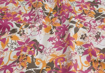 Multi Color Flower Printed Georgette Fabric