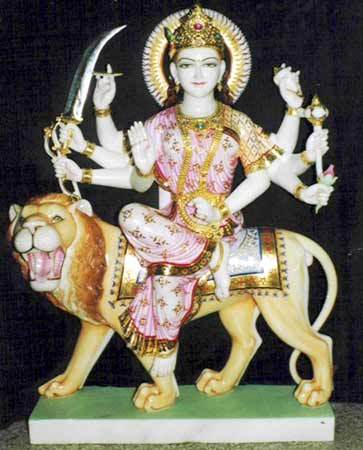 Durga Maa Marble Statue