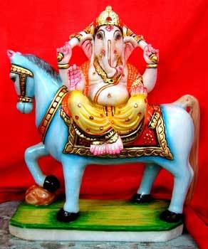 Multicolor Ganesh Ji Statue