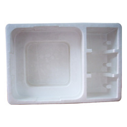 White Plain Hand Molded Thermocol Packaging Containers