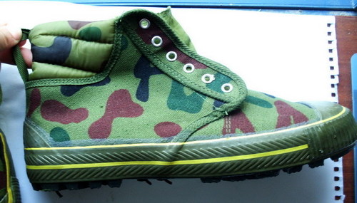 Green China Traditional Military Shoes