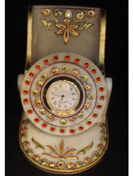 Handicraft Traditional Marble Clock