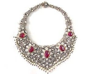 Victorian Era Design Diamond Necklace Excellent