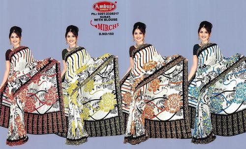 Assorted Multicolor Printed Traditional Saree