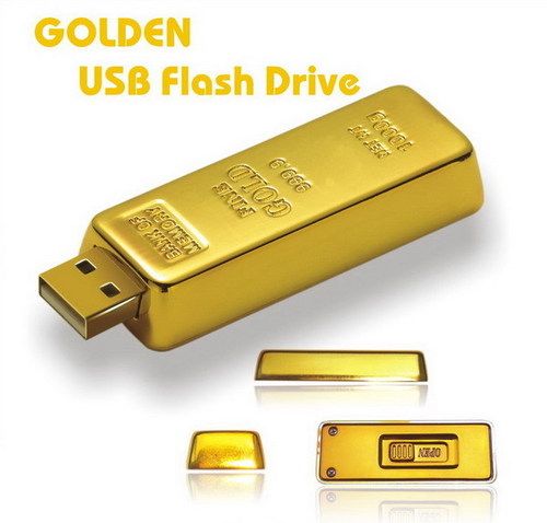 गोल्डन Usb फ्लैश ड्राइवर