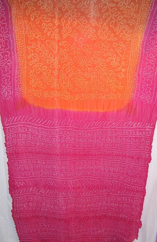 Assorted Printed Georgette Bandhani Saree