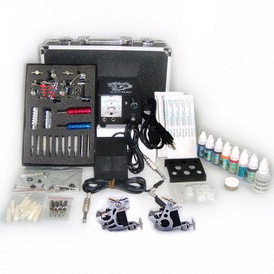 Complete Professional Tattoo Kit - Machine Equipment Set | eBay