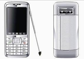 Silver Tv Keypad Mobile Phone