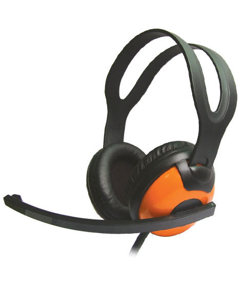 Black-Orange Optimum Range Comfortable Headphone