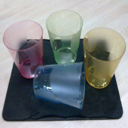 Coloured Transparent Disposable Glasses (200Ml - 250Ml)