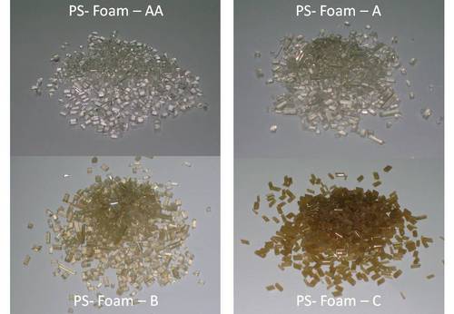 Silver And Brown Polystyrene Granules