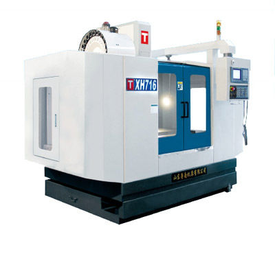 White Cnc Vertical Milling Machine