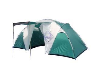 Green Polyester Family Tent For 4-6 Persons