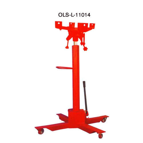 Transmission Jack - Durable Mild Steel Construction | Manual Pump Operation, Caster Wheels for Mobility, Ideal for Gearbox Mounting/Dismounting