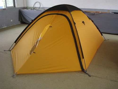 Yellow Color Igloo Camping Tent Capacity: 1-2 Person