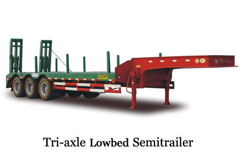 Tri-Axle Low Bed Semi Trailer Max Load: 30000  Kilograms (Kg)