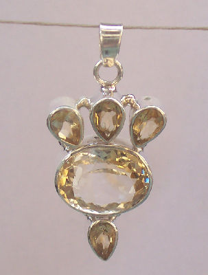 Fine Finishing Citrine Pendant