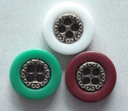 Match Your Fabric Or Pantone Color Polyester Button With Imitation Horn Pattern