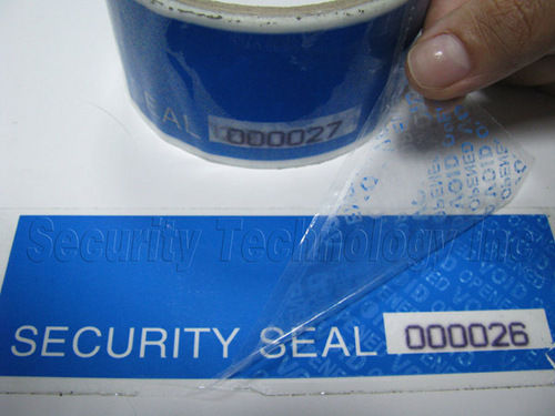 Square Blue Color Digital Security Labels