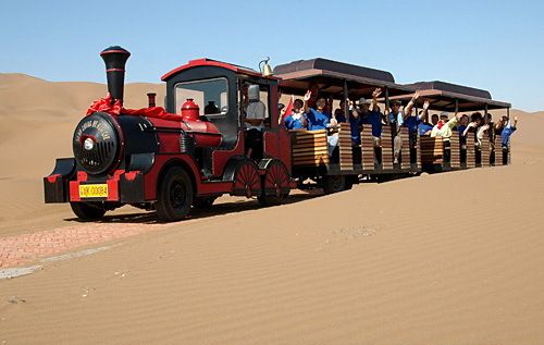 Outdoor Fun Train For Desert Amusement