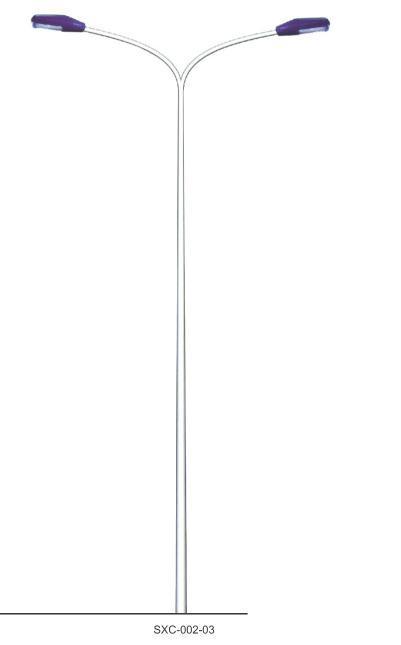 White Perfect Finishing Roadway Light Poles