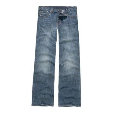 Dry Cleaning Plain Blue Mens Rips Jeans