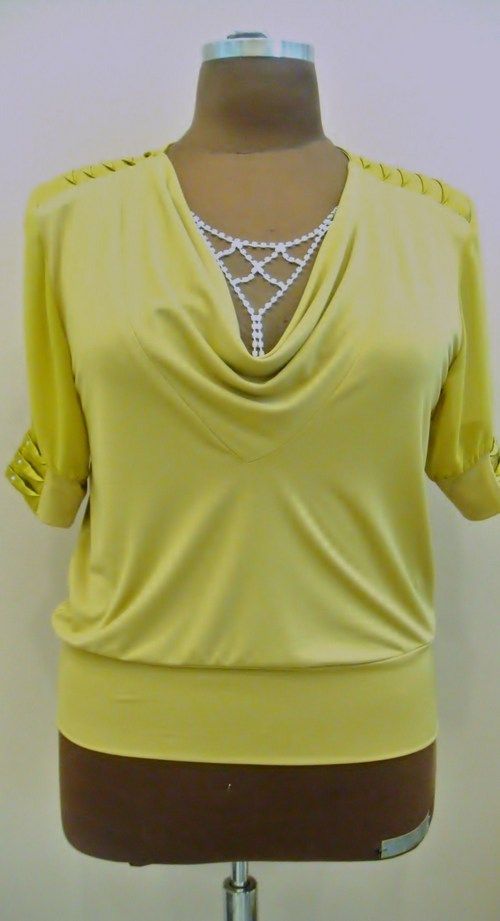 Yellow Skin Friendliness Fancy Blouse