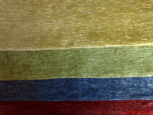 Light In Weight Plain And Colorful Chenille Fabric