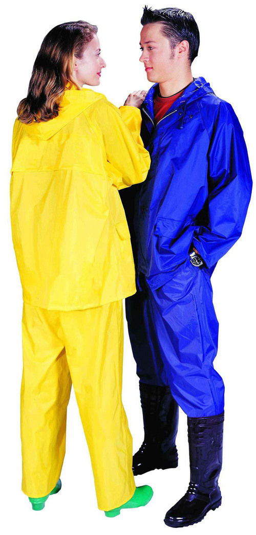 Plain And Colorful Raincoat