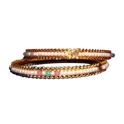 Brilliantly Polished Pearl Bangles Gender: Female