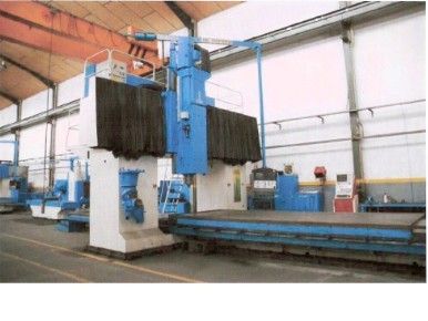 Blue Double Column Plano Milling Machine