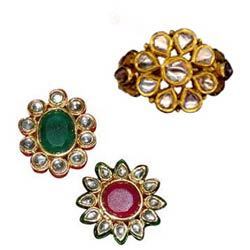 Kundan Fashion Finger Rings Gender: Women