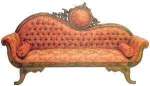 Single Ended Antique Sofa Hotel Furniture