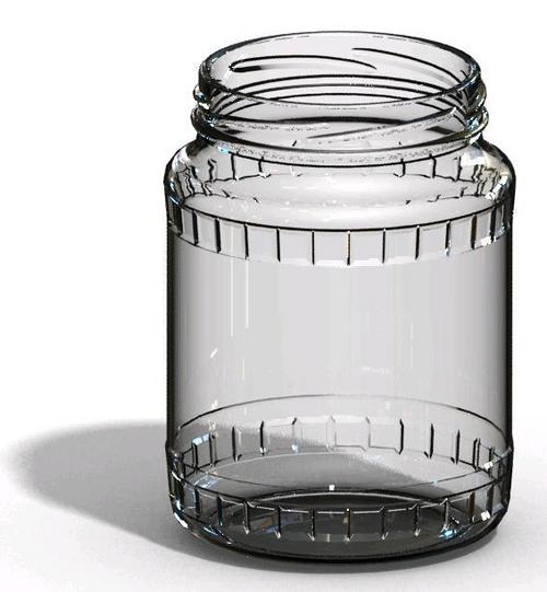 Hollow 750Ml Glass Storage Jar