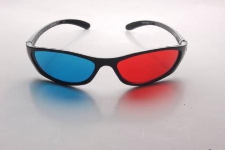 Red Black Frame 3D Eyewear