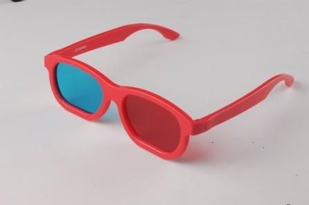 Plastic Red Cyan 3D Glasses